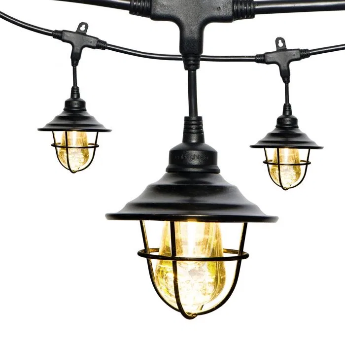 35877 – JASCO Party Light Cage, For Use With Enbrighten Vintage Cafe LED Light Dome Shape Oil Rubbed Bronze